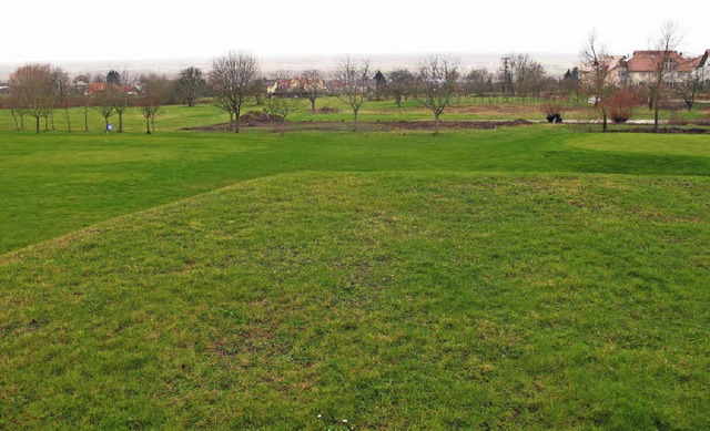 Hier im Grnzug angrenzend zur Golfpla... Bebauungsplans erst einmal abgelehnt.  | Foto: Jutta Schtz