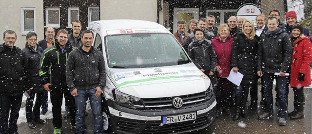 36 Sponsoren ermglichen der Sozialsta...hwarzwald ein neues Transportfahrzeug.  | Foto: Eva Korinth