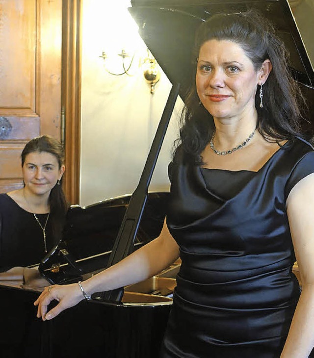 Die Mezzosopranistin Tanja Ariane Baum...trgerin  Tatiana Korsunskaya am Piano  | Foto: Roswitha Frey