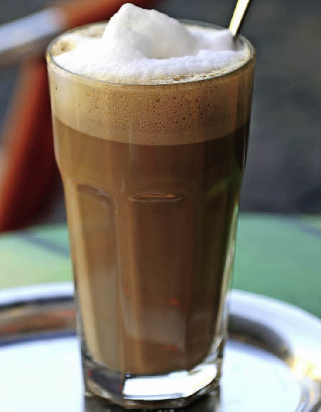 Das richtige Getrnk fr Studenten: Latte Macchiato   | Foto: Grabherr