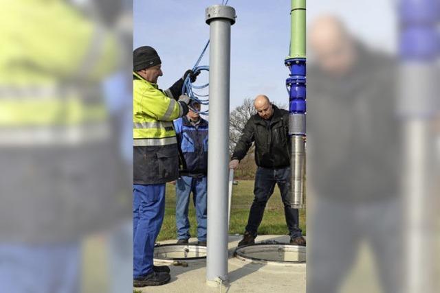 Neue Pumpen im Wasserwerk