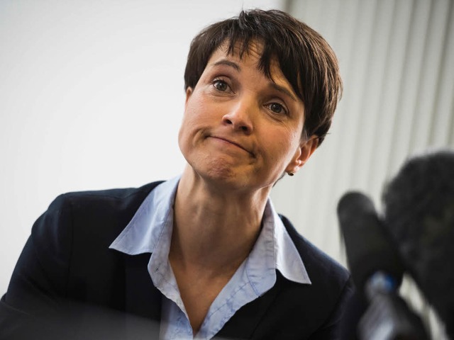 Frauke Petry ist in Breisach zur unerwnschten Person erklrt worden  | Foto: AFP