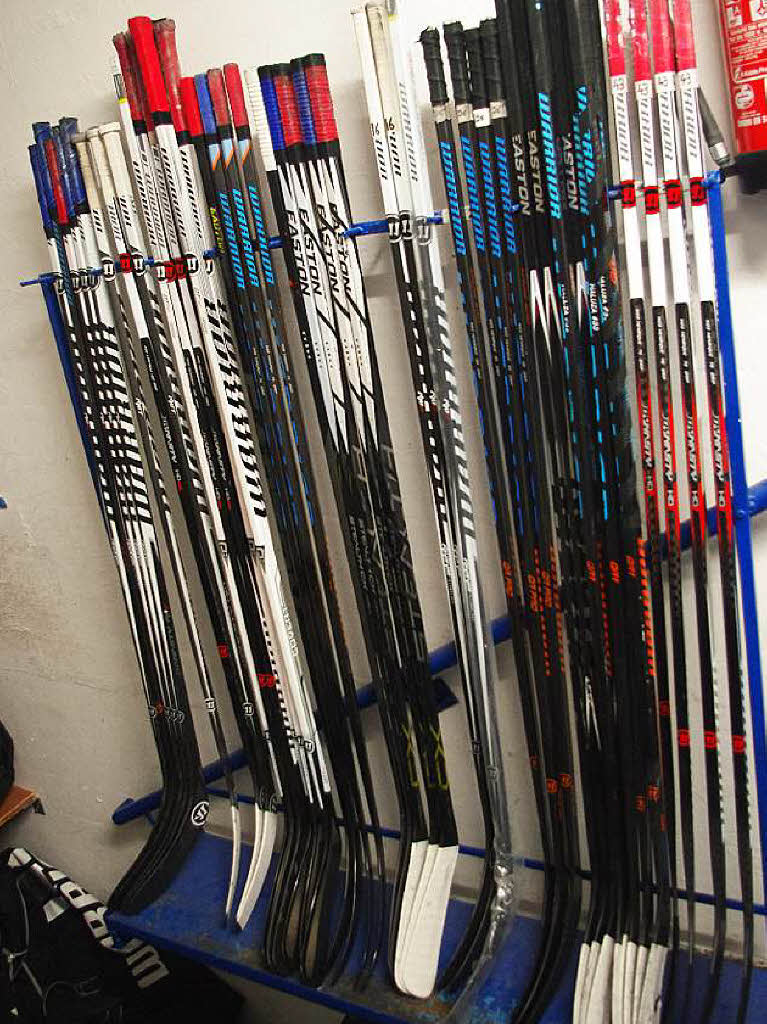 Die Eishockeyschläger der Mannschaft Die Eishockeyschläger der Mannschaft