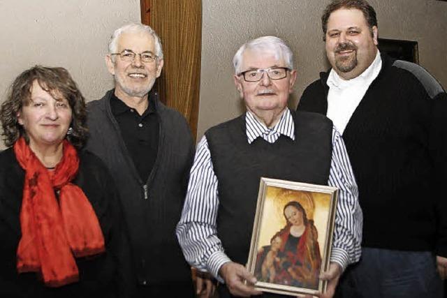 Der Kirchenchor Oberweier hlt zusammen