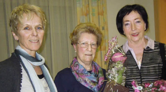 Die neue Schriftfhrerin Anna Mergner ...rechts die Vorsitzende Mella Klossner.  | Foto: Jutta Rogge