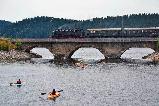 Auch der historische Dampfzug wird ers...Juli ber die Schluchseebrcke fahren.  | Foto: Philippe Thines