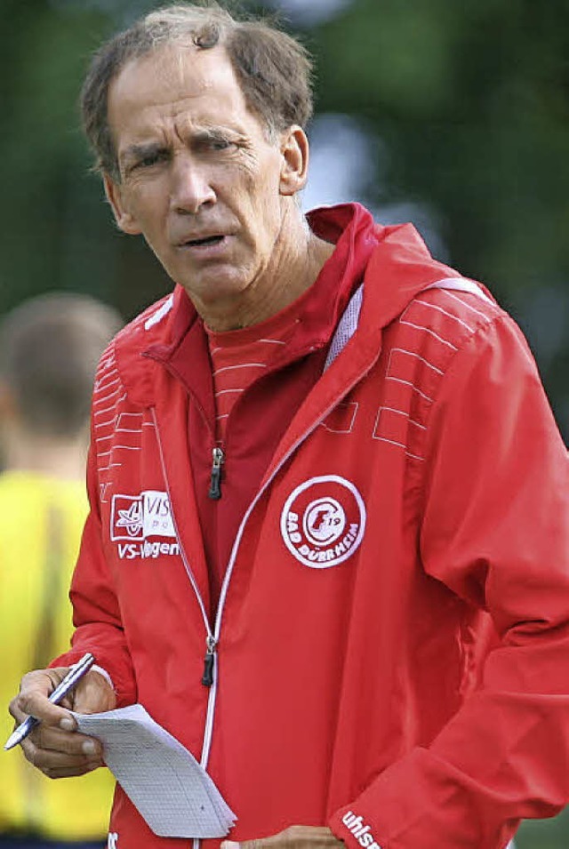 Zuversichtlich: Bad Drrheims Trainer Reiner Scheu   | Foto: reinhardt