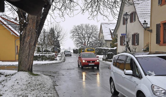 Soll nach dem Bau des ersten Abschnitt...ae (links) bis zur Staufener Strae.   | Foto: Rainer Ruther