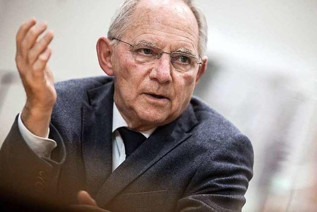 Schäuble zum Wahlkampf: 