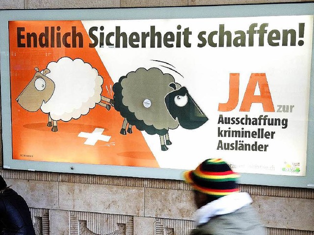 Plakativer Wahlkampf in Basel   | Foto: dpa