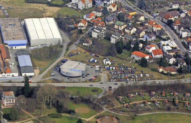 Eine der drei Flchen fr einen Probel...uf dem Lauffenmhleareal in Brombach.   | Foto: Erich Meyer