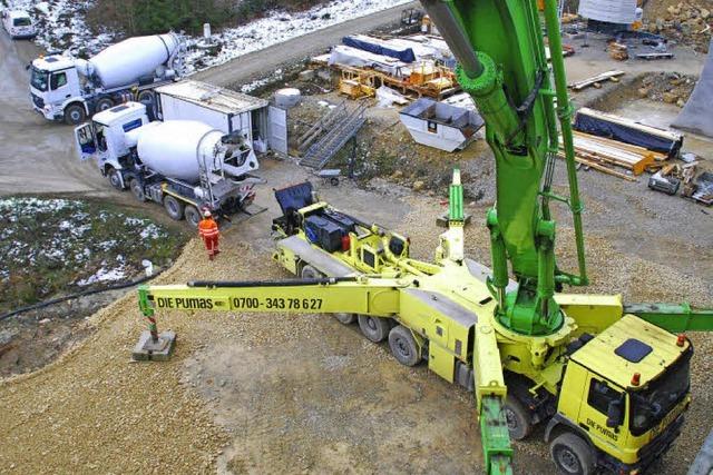 Betonpumpen im Dauerbetrieb