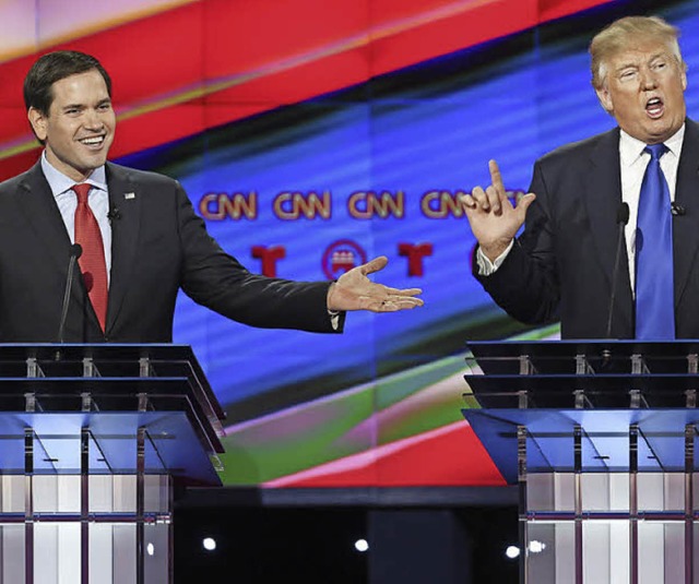 Marco Rubio (links) und Donald Trump  | Foto: dpa