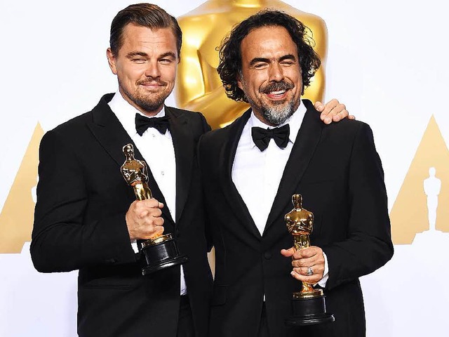 Schauspieler DiCaprio und Regisseur I...isseur von &#8222;The Revenant&#8220;.  | Foto: AFP