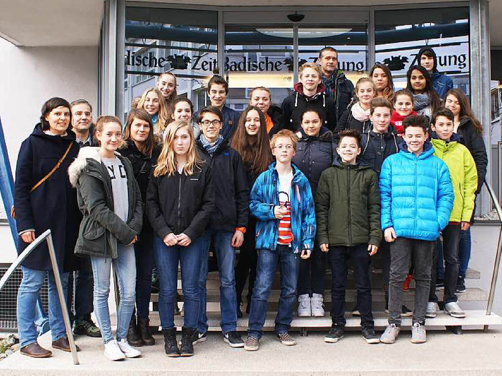 Klasse 8b, der  Staudinger Gesamtschule, Freiburg
