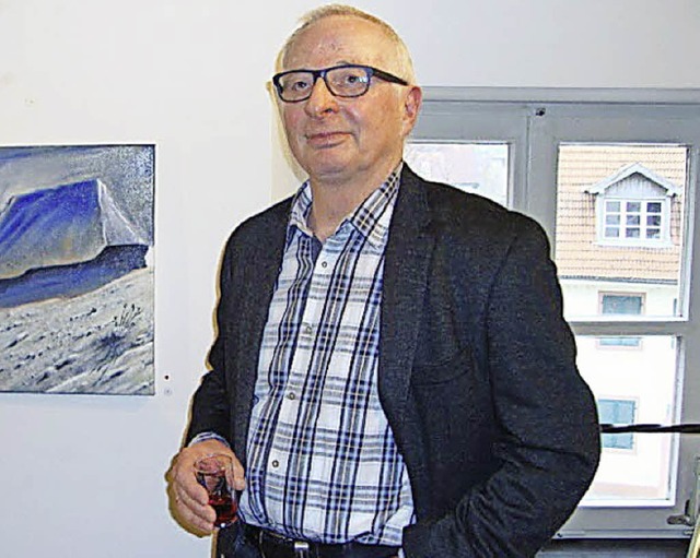 Werner Wenk war zufrieden mit der Ausstellung.   | Foto: Lena Steinbauer