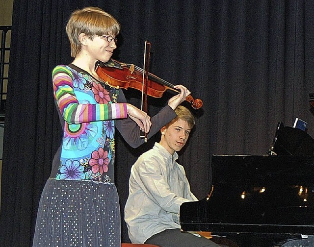 Geige, Flgel und Horn: Meike Ramm, Martin Ramm und Moritz Ramm  | Foto: Michael Ramm