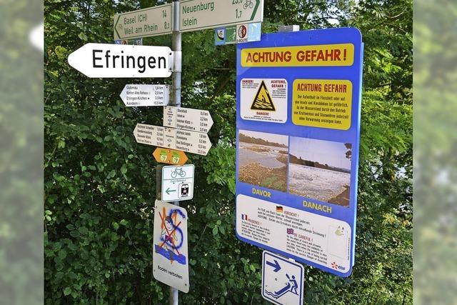 Wie Retter den Weg am Altrhein finden