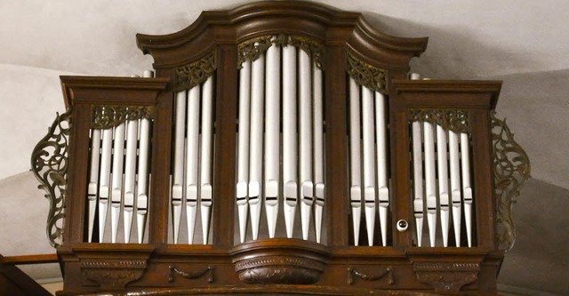 Das Gehuse der Orgel in der Kirche St... in Wettelbrunn ist denkmalgeschtzt.   | Foto: Martina Faller