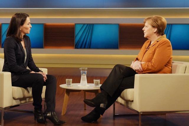 Die Kanzlerin bei Anne Will: Merkel erklrt und kmpft