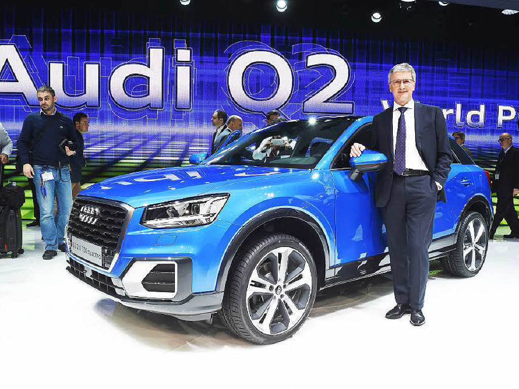Audi-Chef Rupert Stadler prsentiert den Q2.