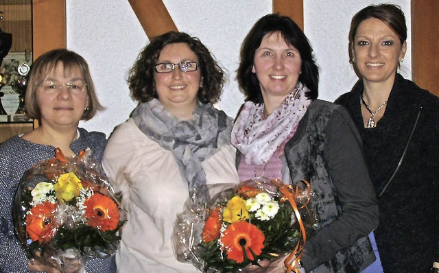 Vorstandsriege der Landfrauen Wellendi... Jost und 2. Vorsitzende Nicole Maass.  | Foto: Cornelia Selz