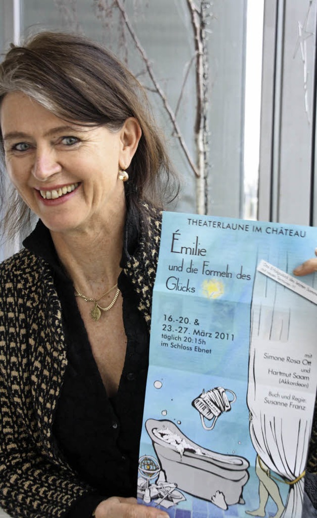 Autorin und Regisseurin Susanne Franz ...0;, das jetzt in der Kumedi gastiert.   | Foto: Christiane Franz