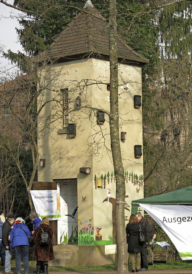 Ein ausgezeichneter Turm der Vielfltigkeit im Goethe-Park  | Foto: Georg Vo