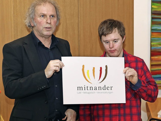 Uwe Baumann von der Ideenwerkstatt Lah...e  Logo frs &#8222;Mitnander&#8220;.   | Foto: Christa Rinklin