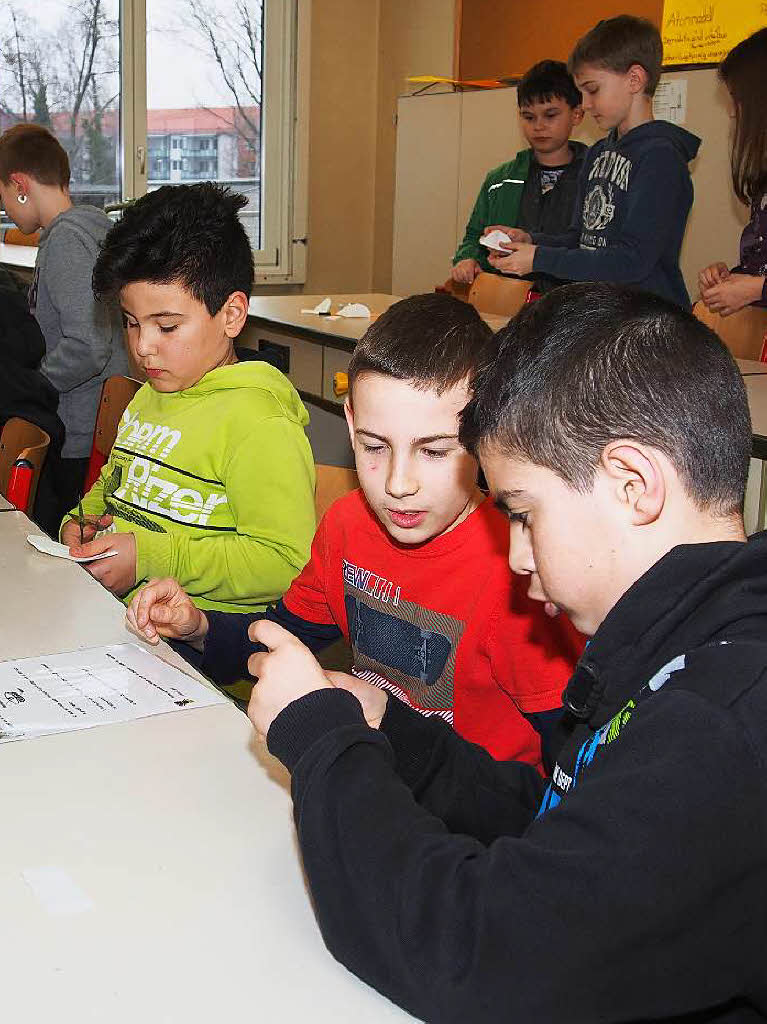 Begeisterung fr Lernen und Schule wecken wollte die Gertrud-Luckner-Realschule mit einem Tag der offenen Tr fr Viertklssler und ihre Eltern. Die Kinder erlebten ein buntes Programm und durften viel selbst probieren.