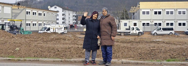 Freundlicher Gru auf die andere Stra...haftsunterkunft an der Kraftwerkstrae  | Foto: Peter gerigk