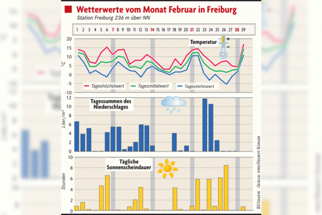 Wetter in Freiburg: Der Februar war viel zu mild