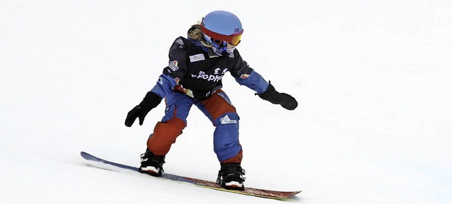Celine Ketterer vom SC Lffingen ist e...gen der deutschen Snowboard-Crosser.    | Foto: UMS