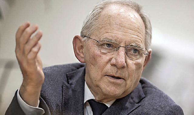 Bundesfinanzminister Wolfgang Schuble    | Foto: kappler (dpa)