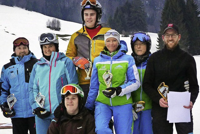 Die Sieger der Vereinsmeisterschaft der Ski-Zunft Bernau.   | Foto: Ulrike Spiegelhalter
