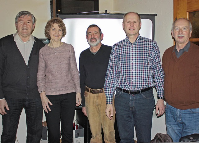 Vorstand des Salonorchesters (v. li.):...orsitzender) und Rudi Schlude (Kasse).  | Foto: doro