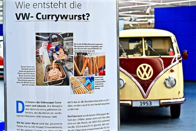 Die Sonderausstellung im VW-Museum in ...en Herstellungsprozess der Currywurst.  | Foto: Volkswagen