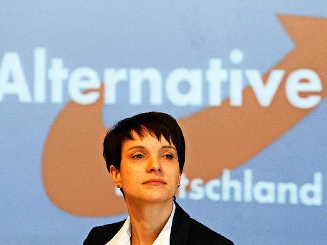 Wird Frauke Petry in Bohlsbach willkom...ffenburger Stadtverwaltung prft noch.  | Foto: dpa