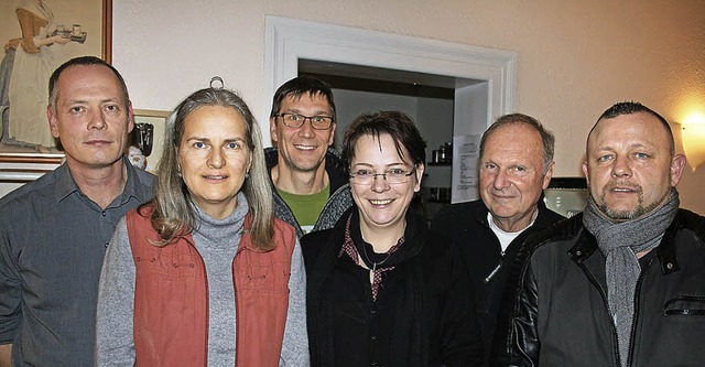Der aktuelle Vorstand der Boule-Spielg...dolf Lenzer und Manfred Fedele-Rogge.   | Foto: Ines Bode