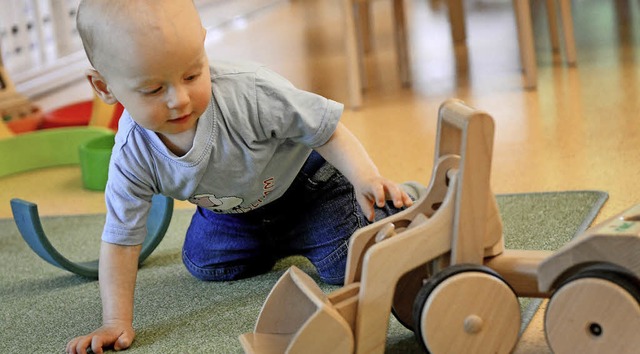 ber eine ausgedehnte  Kleinkindbetreu...die Gemeinde sich diese leisten kann.   | Foto: Carolin seidel/dpa