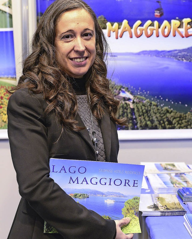 Roberta Charbonnier wirbt fr den Lago Maggiore.  | Foto: Ingo Schneider