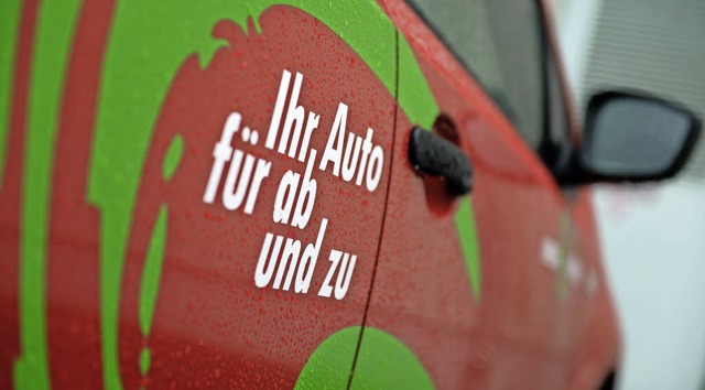 Mit dem Spruch &#8222;Ihr Auto fr ab ...it der Stadtmobil Sdwest angedacht.    | Foto: DPA