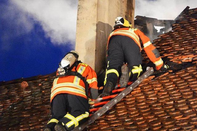 Brand in Schreinerei in der Blansinger Ortsmitte