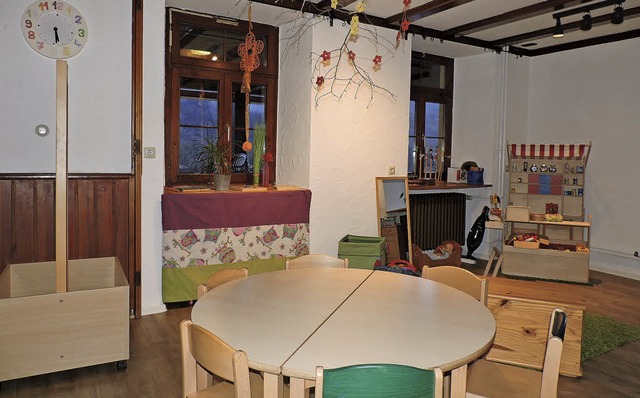 Frher Gaststube im Gasthaus &#8222;B...nftig Kindergarten und Kinderkrippe.   | Foto: Sylvia Sredniawa