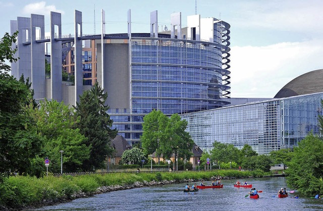 Das Europische Parlament tagt bereits...ngsmittel haben, in der Eurometropole?  | Foto: teli