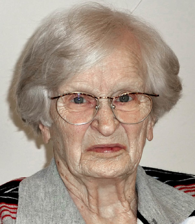 Lieselotte Henkel feierte ihren 95. Geburtstag.   | Foto: Karlernst Lauffer