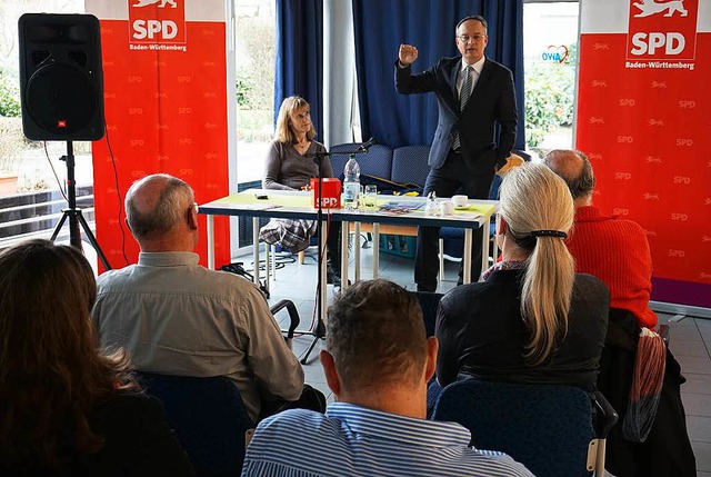 Auf Einladung der SPD-Landtagskandidat... ber  Bildungspolitik und Schultypen.  | Foto: Julius Wilhelm Steckmeister