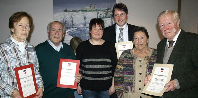 Bei der Hauptversammlung der Schwarzwa...traud Braun-Findeisen und Heinz Braun.  | Foto: Dieter Maurer