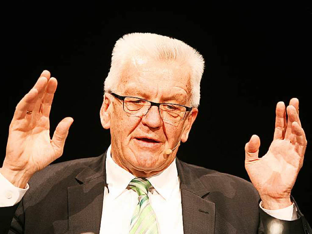 Winfried Kretschmann antwortete auf die Fragen der BZ-Redakteure Stefan Hupka und Thomas Fricker. Auerdem konnten Gste Fragen an den Ministerprsidenten stellen.