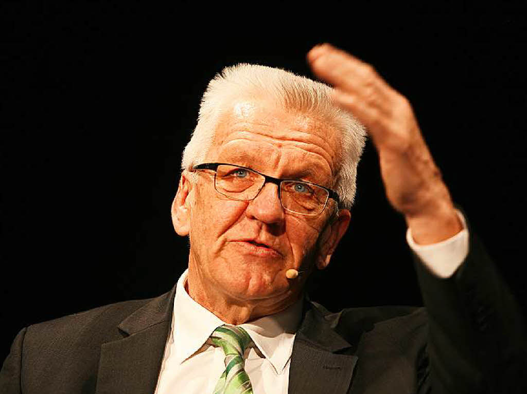 Winfried Kretschmann antwortete auf die Fragen der BZ-Redakteure Stefan Hupka und Thomas Fricker. Auerdem konnten Gste Fragen an den Ministerprsidenten stellen.